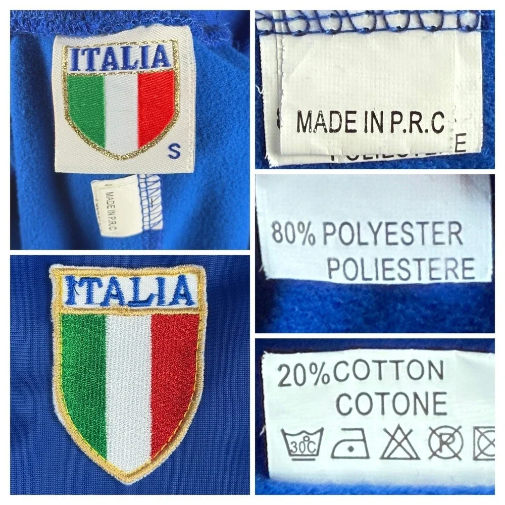 Italia Soccer Men's Small W27 L30 Track Pants Blue White Red Green National Team